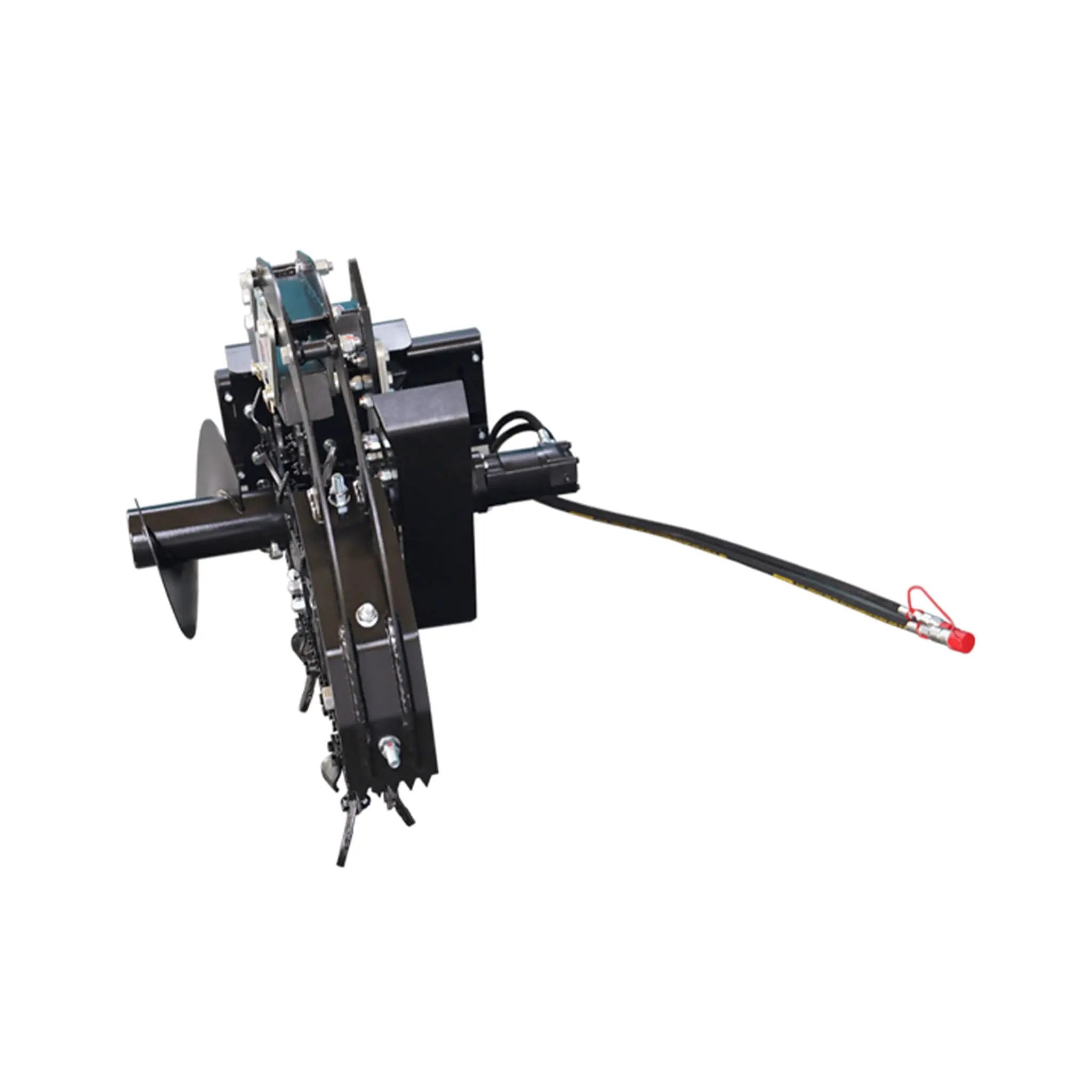 Heavy-Duty Skid Steer Trencher Attachment With With Adjustable Depth Control And Universal Mount Plate (SAK20451) by SAKSBY WHOLESALE