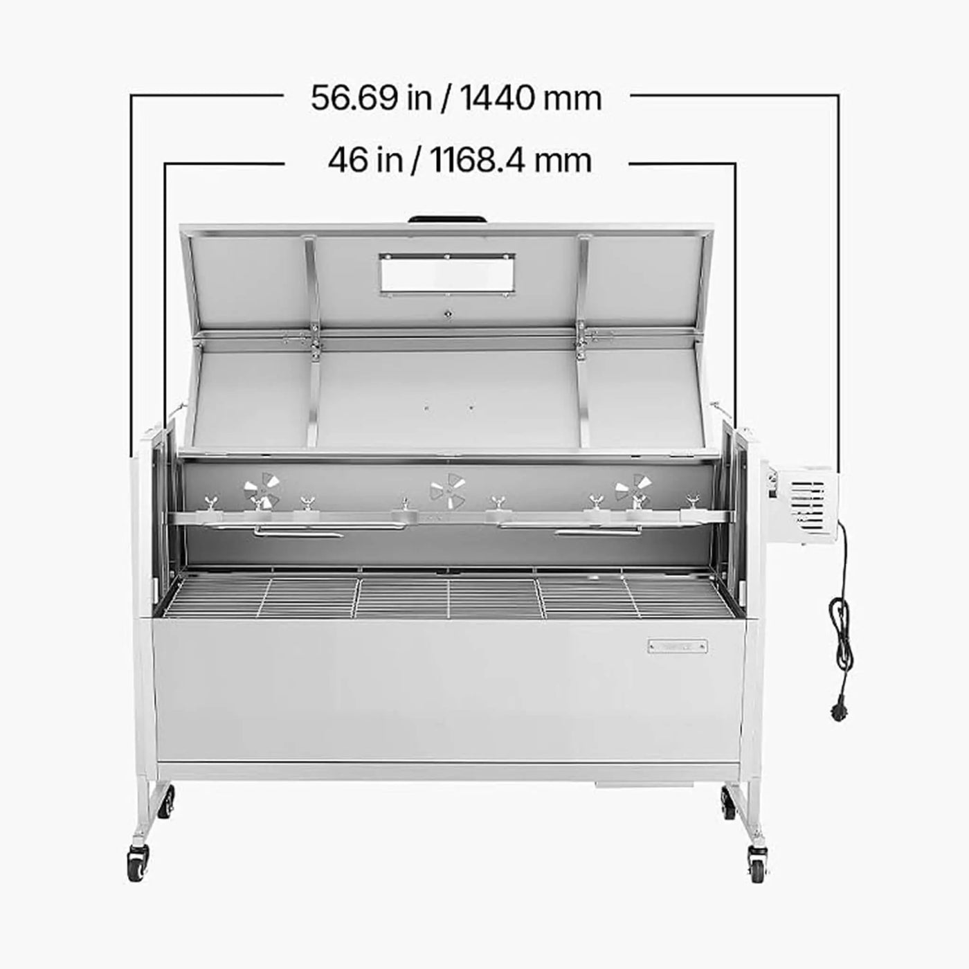 Heavy-Duty Spit Roaster Rotisserie BBQ Grill For Pig, Lamb And Chicken (SAK59286) by SAKSBY WHOLESALE