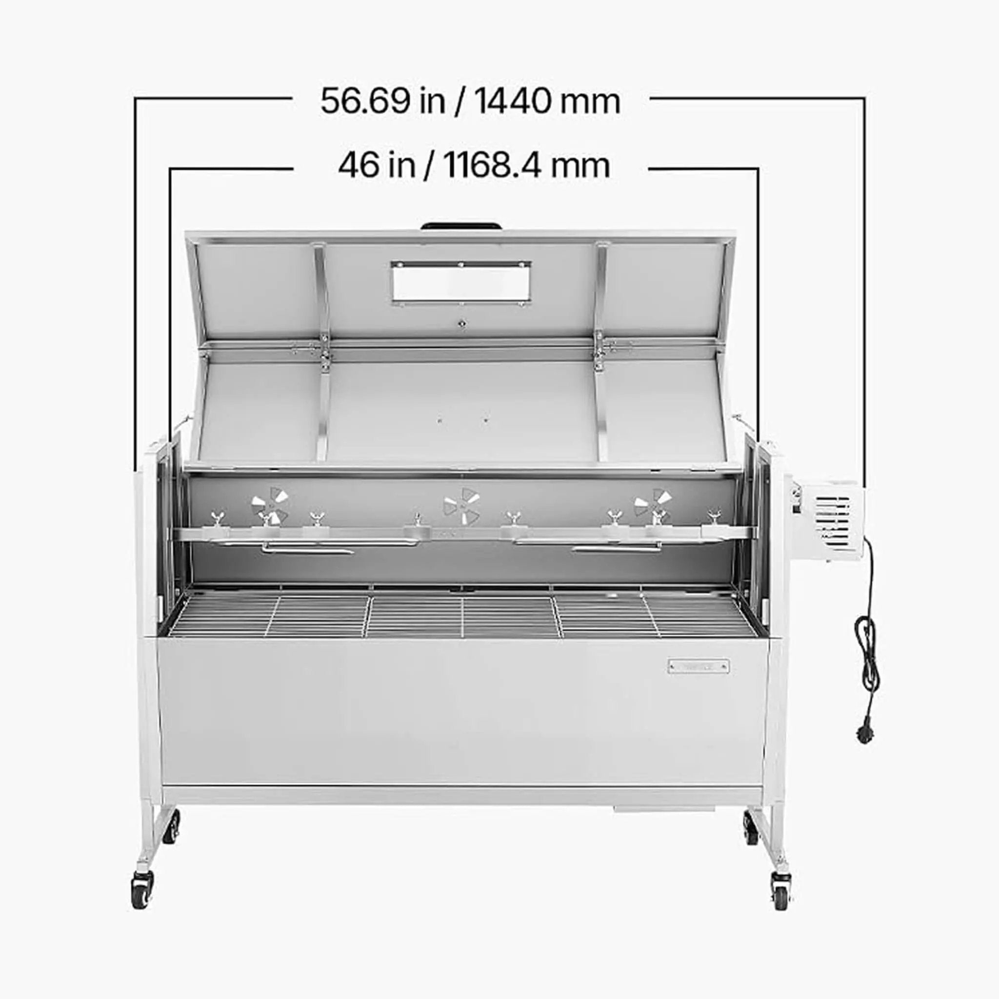 Heavy-Duty Spit Roaster Rotisserie BBQ Grill For Pig, Lamb And Chicken (SAK59286) by SAKSBY WHOLESALE