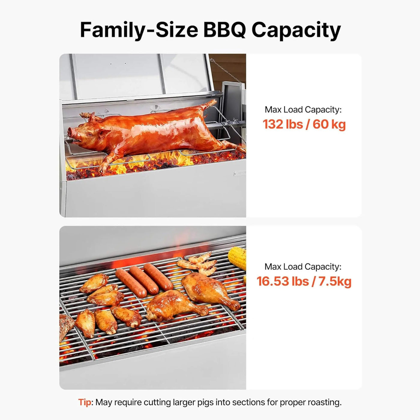 Heavy-Duty Spit Roaster Rotisserie BBQ Grill For Pig, Lamb And Chicken (SAK59286) by SAKSBY WHOLESALE