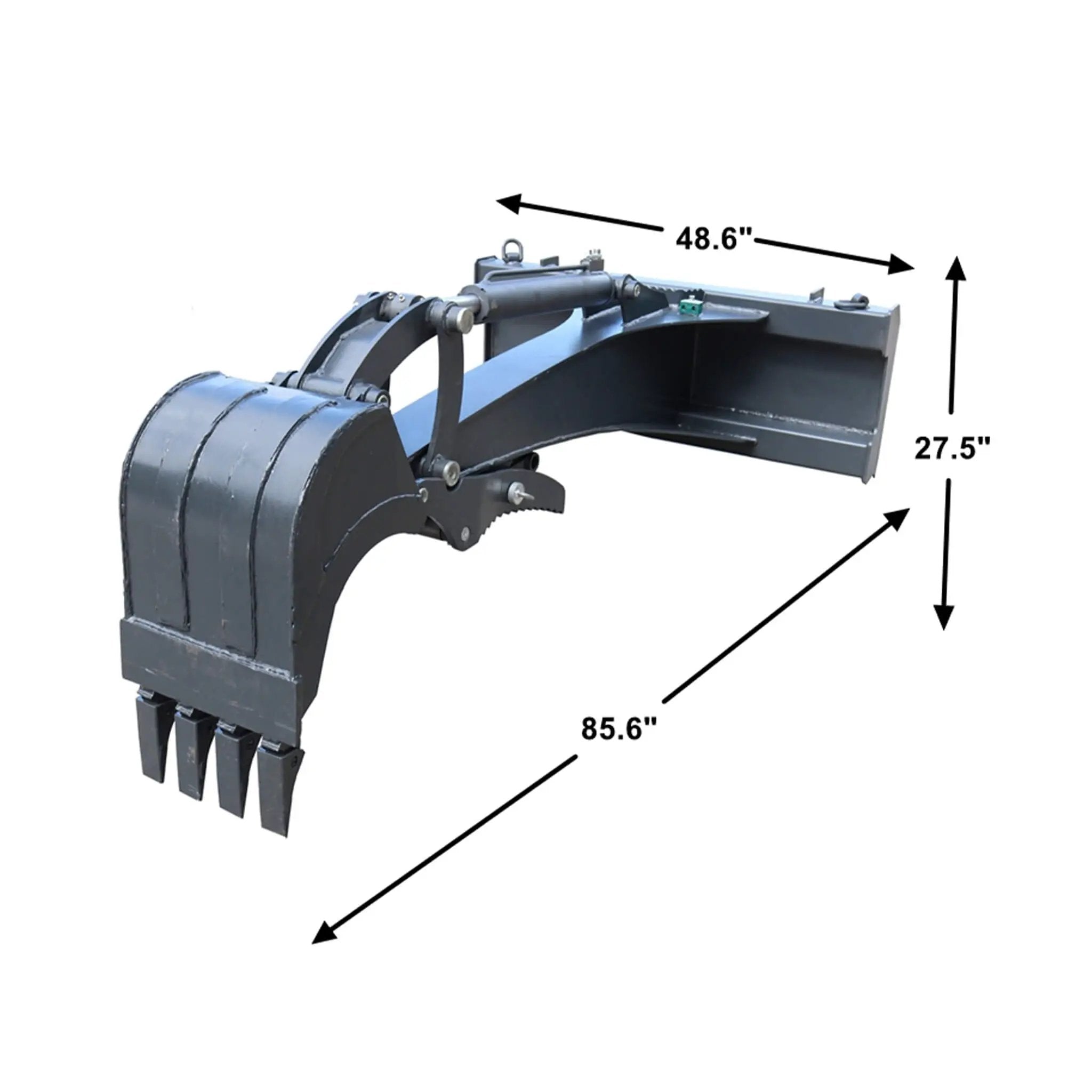 Heavy-Duty Universal Skid Steer Backhoe Digger Bucket Attachment With Universal Quick Attach Plate (SAK26714) by SAKSBY WHOLESALE