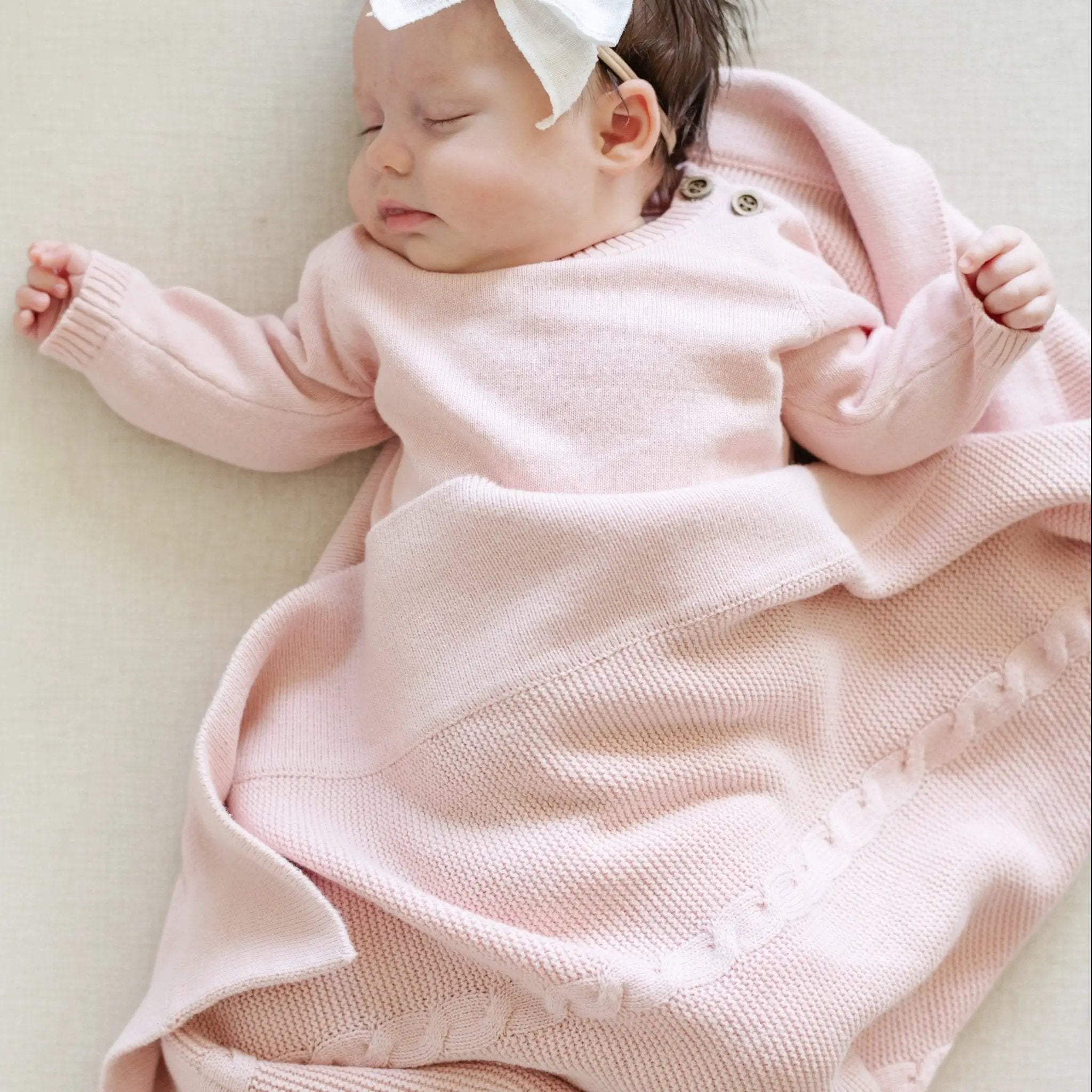 Heirloom Cotton Knit Receiving Blankets by HouseOfZazla