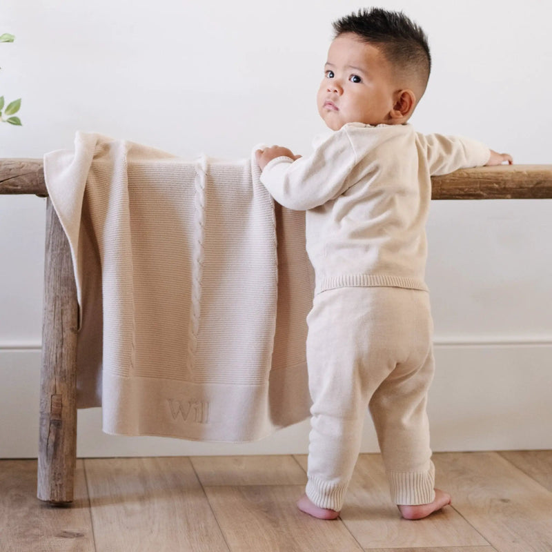 Heirloom Cotton Knit Receiving Blankets by HouseOfZazla