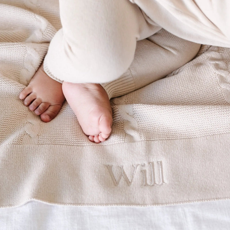 Heirloom Cotton Knit Receiving Blankets by HouseOfZazla