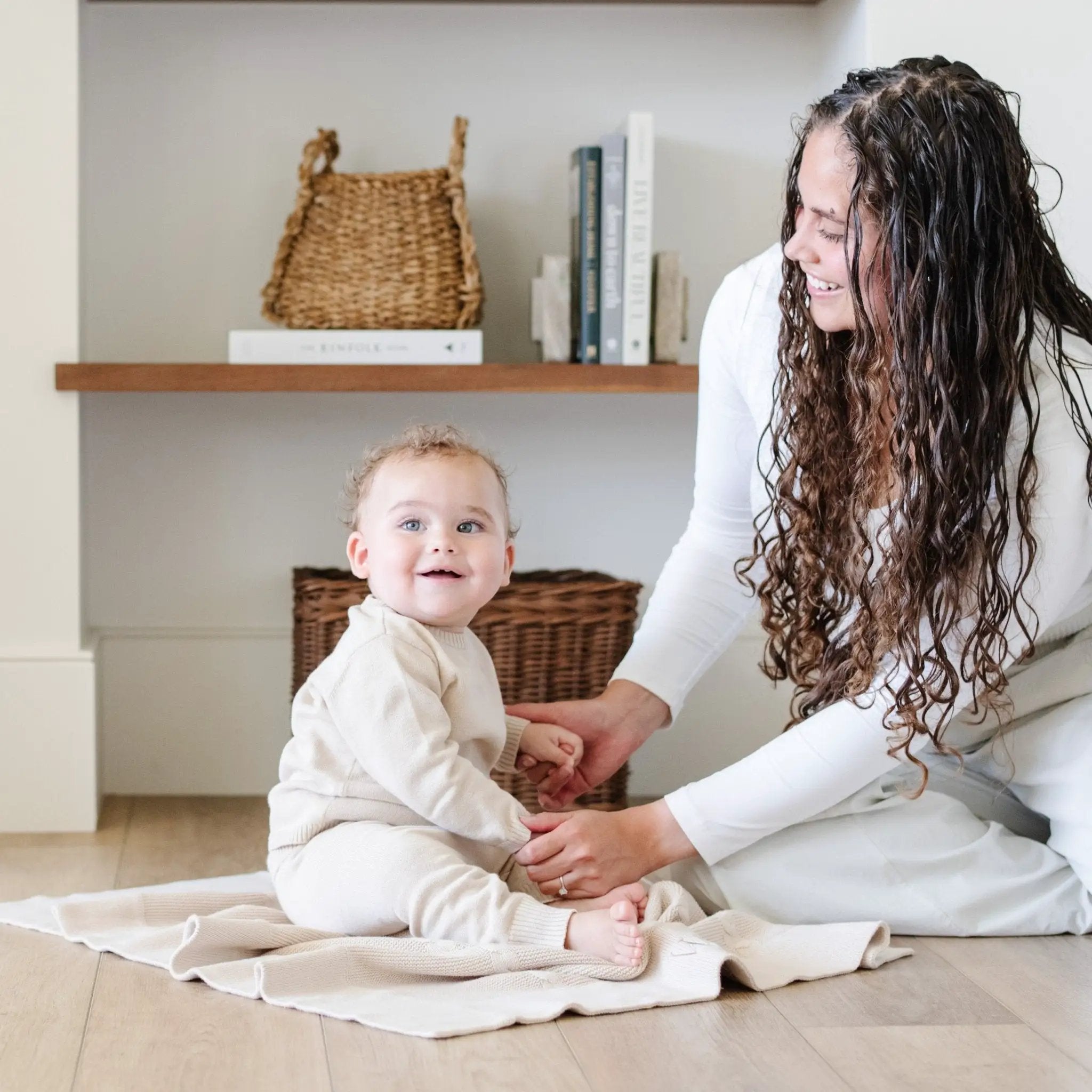 Heirloom Cotton Knit Receiving Blankets by HouseOfZazla