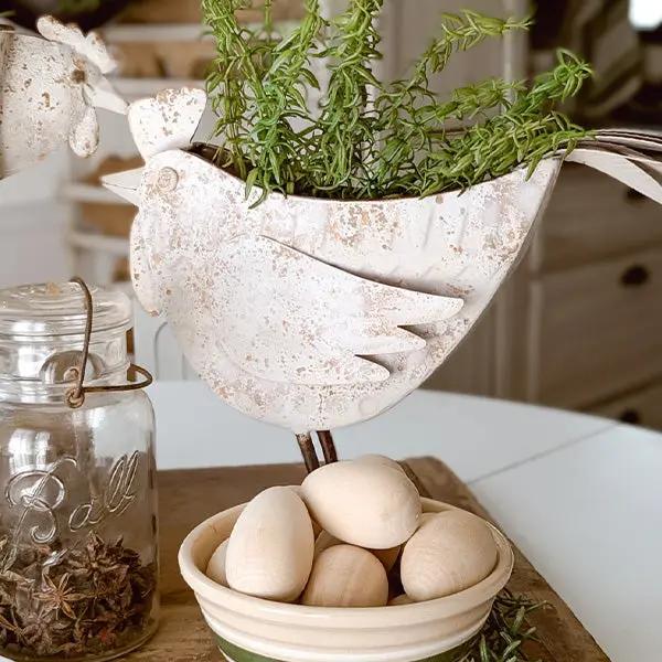 Indoor/Outdoor Distressed Hen Planter, Choose Your Style by Decor Steals