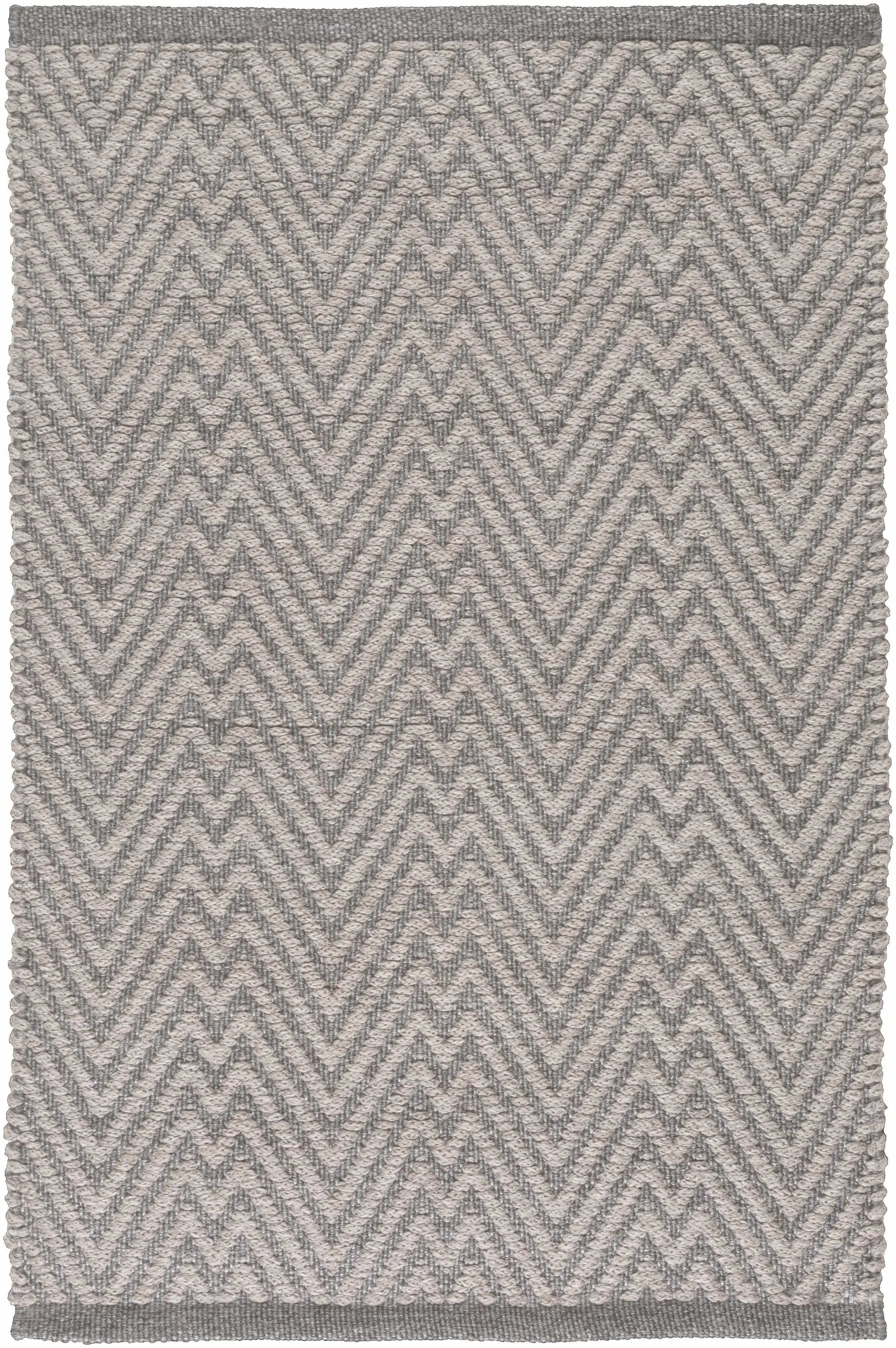 Herlong Charcoal Herringbone Outdoor Rug - Clearance by Boutique Rugs