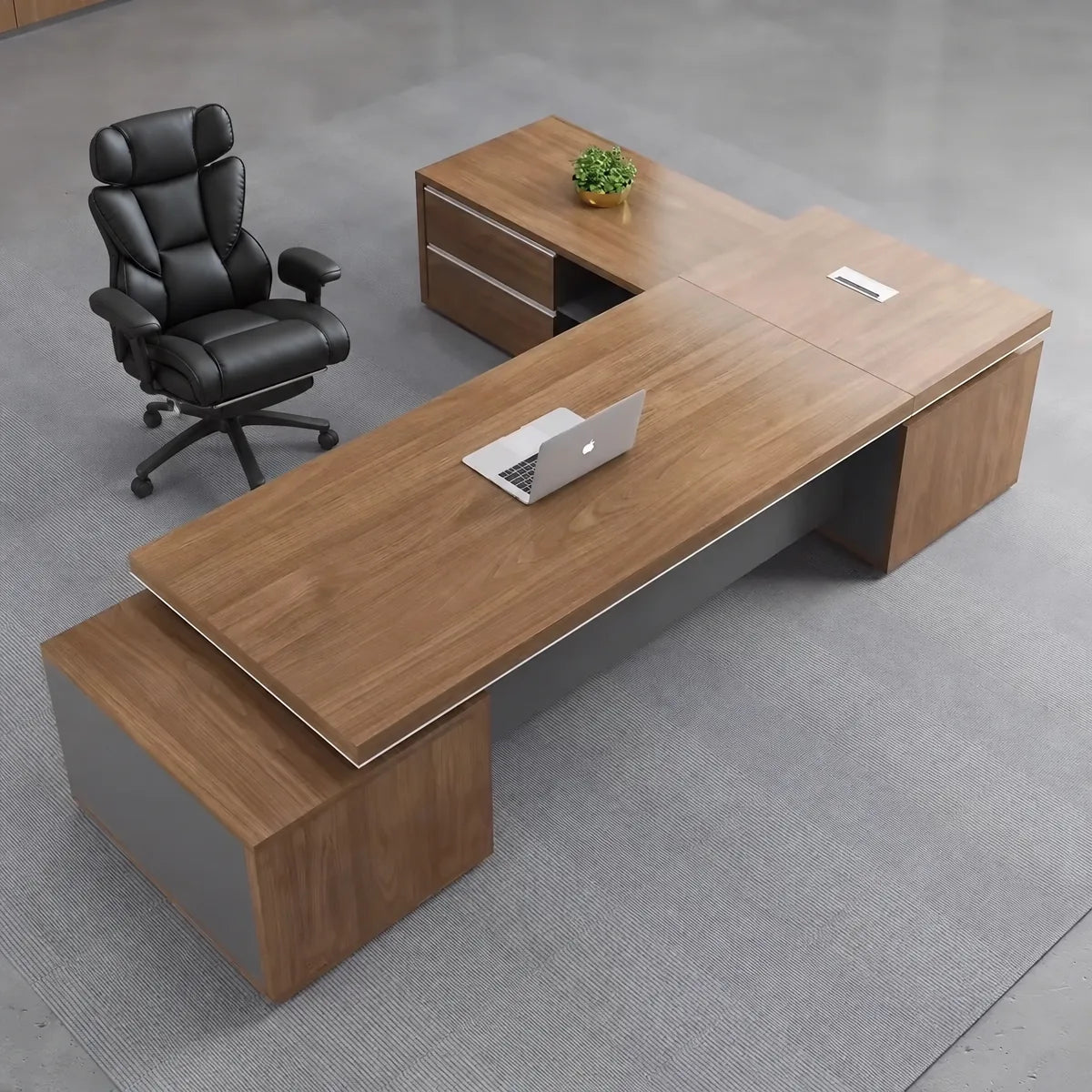 Hewson · Modern L-Shaped Executive Desk, photo 5 of 10