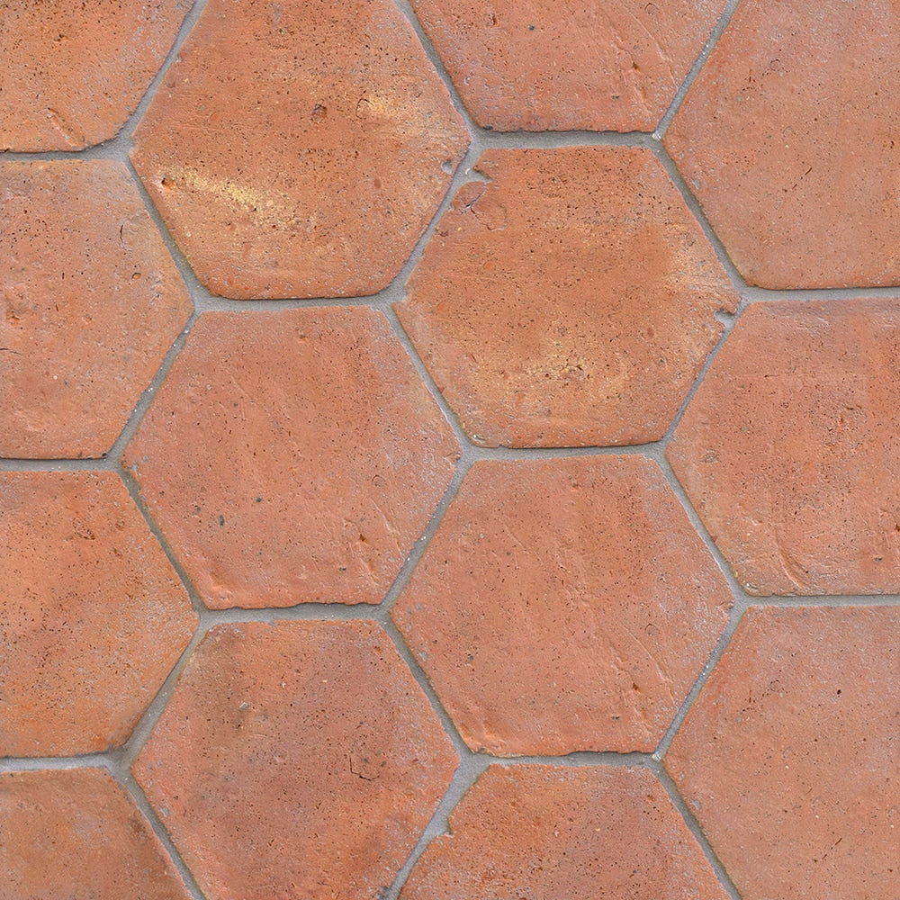 Hexagono Natural Hexagon Terracotta Tiles 6x6 Terracotta Natural 6x6 Tiles — 2