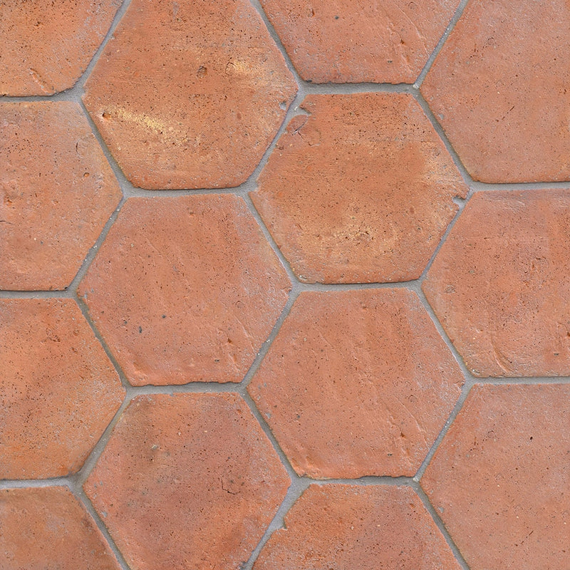 Hexagono Natural Hexagon Terracotta Tiles 6x6 Terracotta Natural 6x6 Tiles — 2