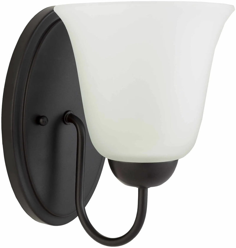 Heysham Black Iron Wall Sconce - Clearance by Boutique Rugs