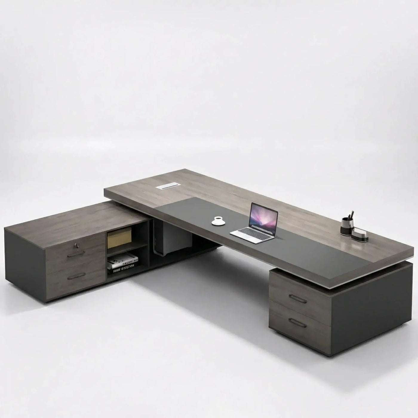 August · Modern Executive L-Shaped Desk by Arc Grove