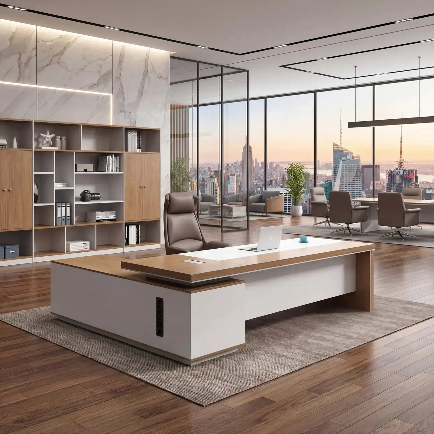 Lynx · Modern L-Shaped Executive Desk by Arc Grove