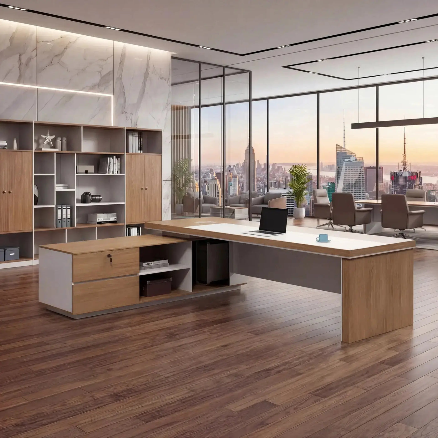 Lynx · Modern L-Shaped Executive Desk by Arc Grove