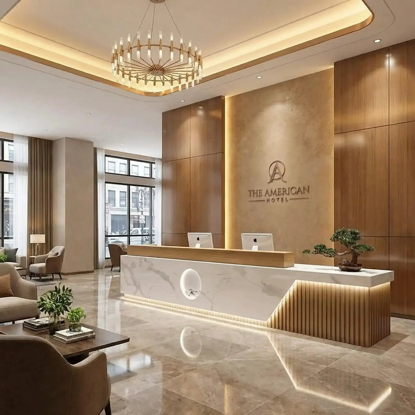 Ovelle · Front Reception Desk by Arc Grove