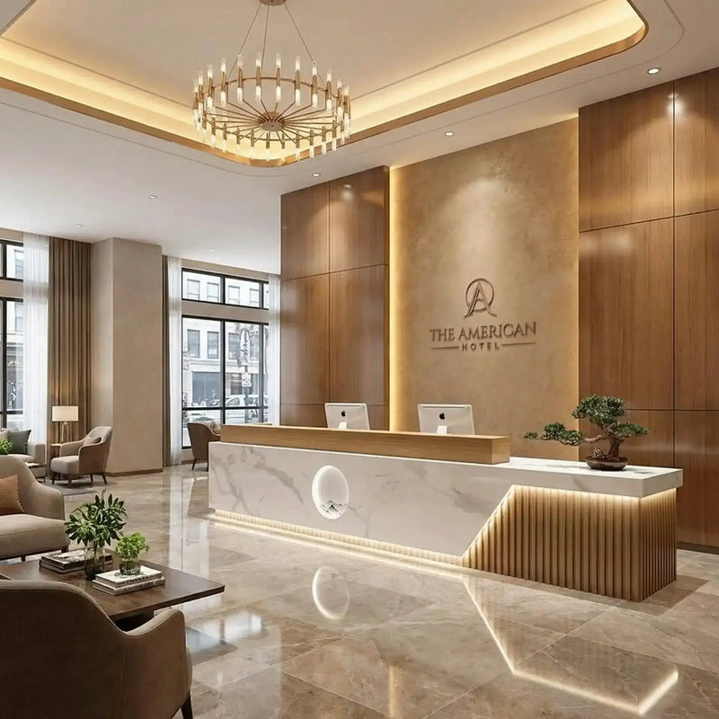 Ovelle · Front Reception Desk by Arc Grove