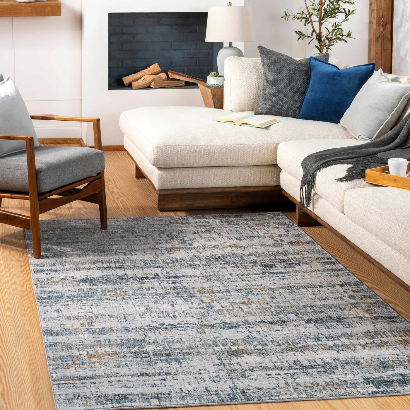 Hughesdale Distorted Lines Luxe Area Rug by Boutique Rugs