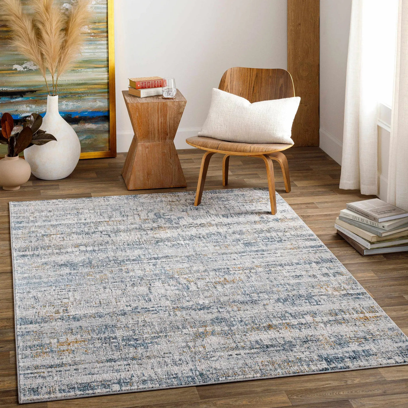 Hughesdale Distorted Lines Luxe Area Rug by Boutique Rugs