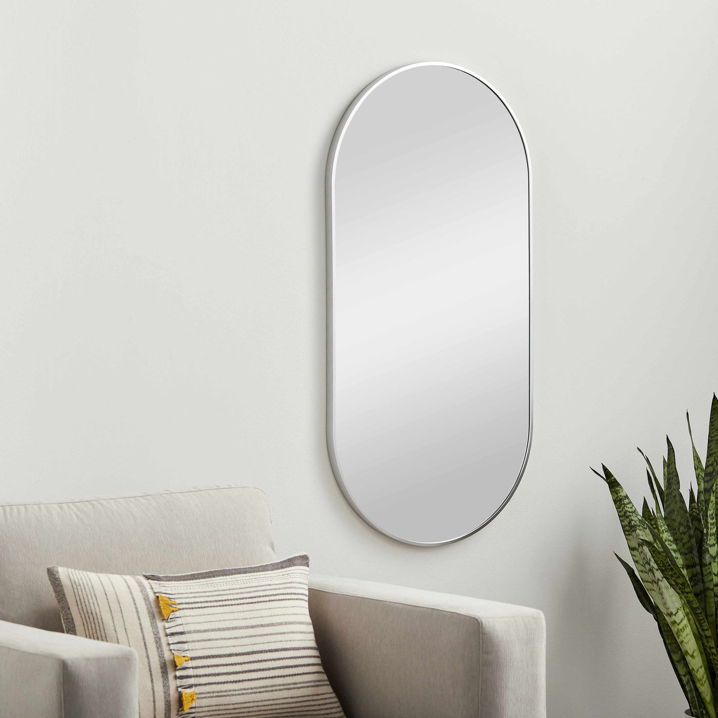 Hagenburg Silver Iron Frame Mirror by Boutique Rugs