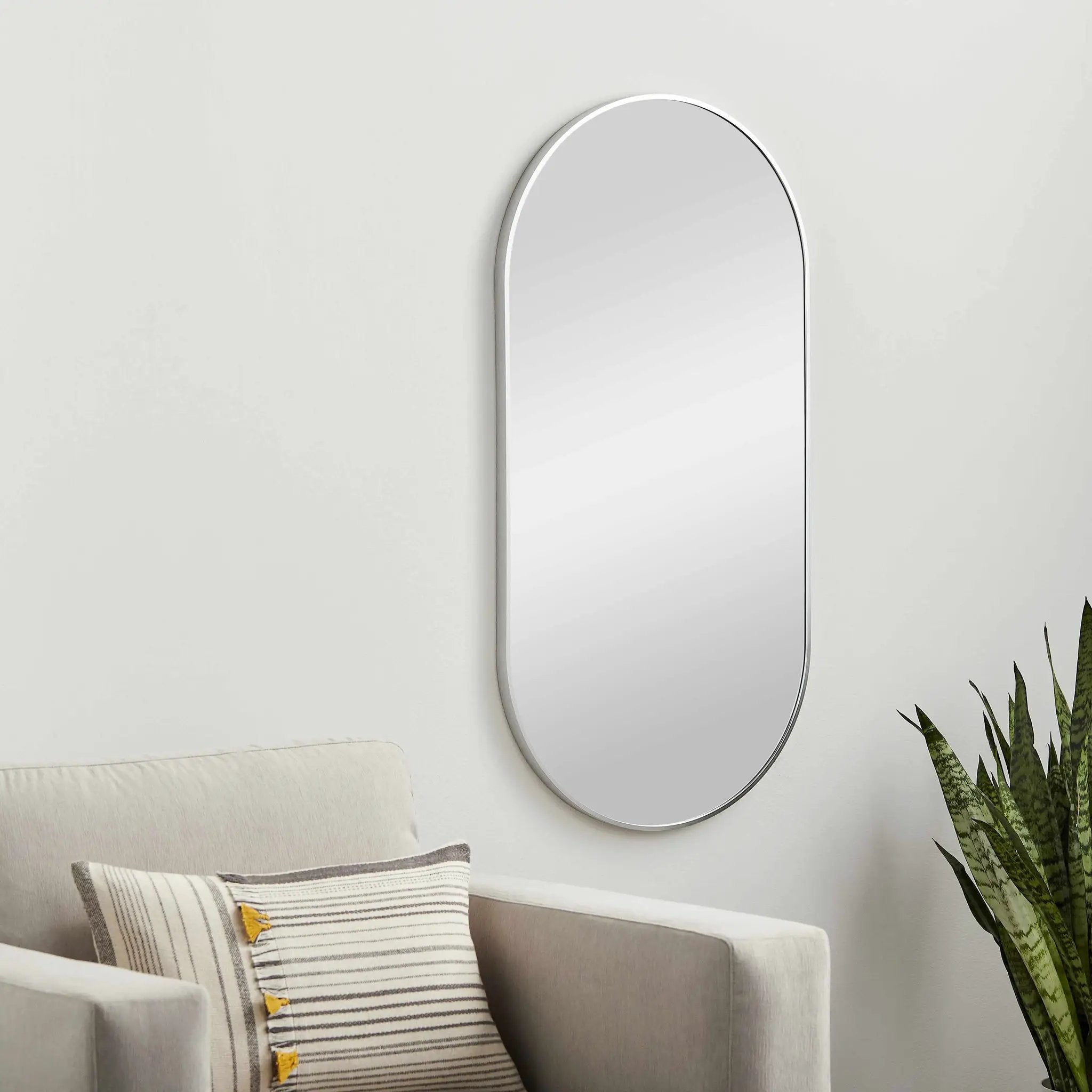 Hagenburg Silver Iron Frame Mirror by Boutique Rugs