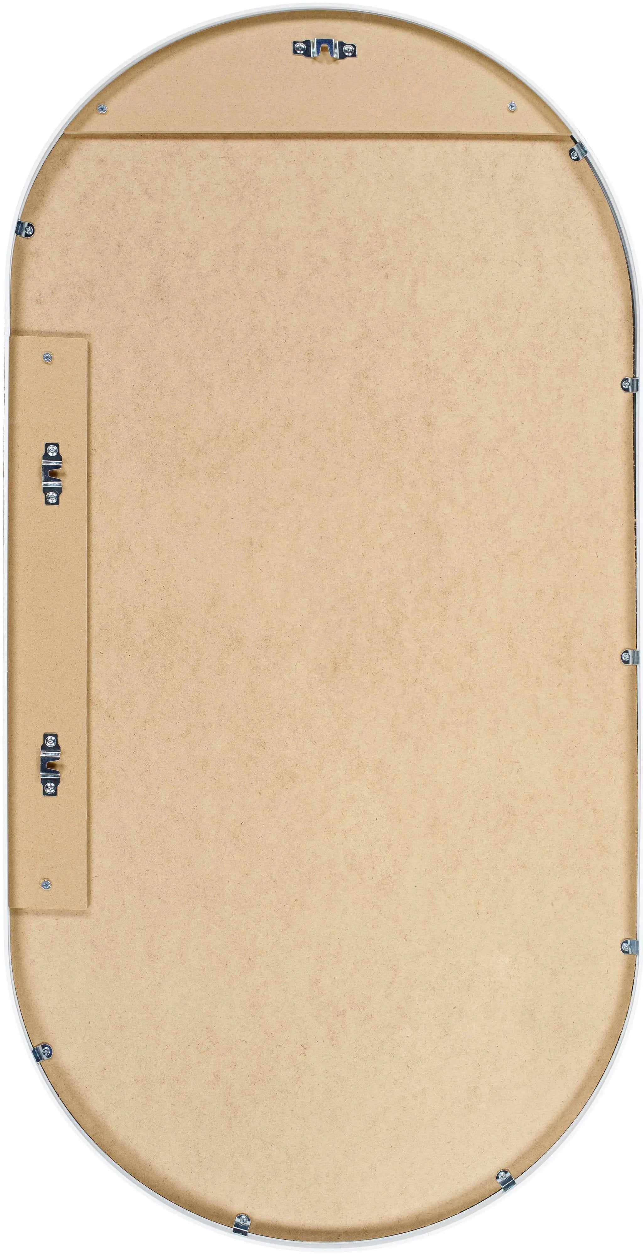 Hagenburg White Iron Frame Mirror by Boutique Rugs