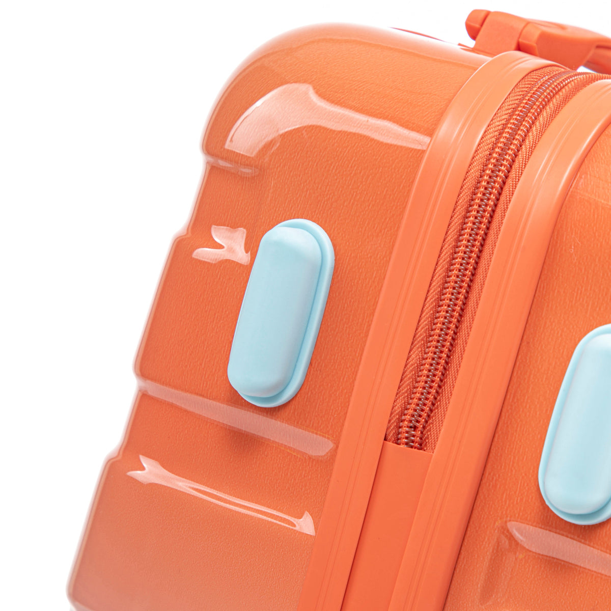 2 Pc PC Spinner Wheel Luggage Set with Lock - Gradient Blue Red, photo 17 of 43