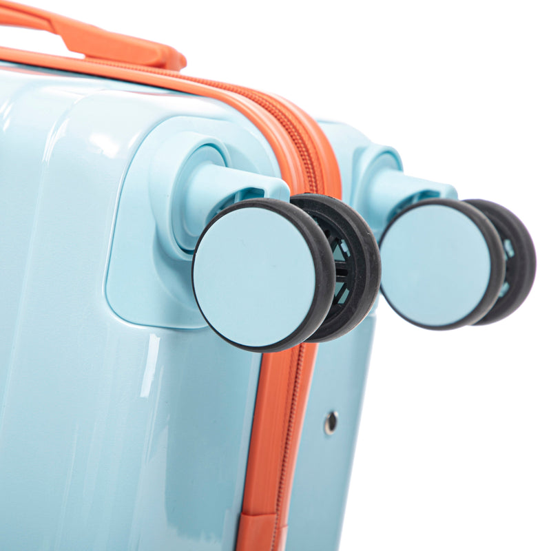 2 Pc PC Spinner Wheel Luggage Set with Lock - Gradient Blue Red, photo 33 of 43