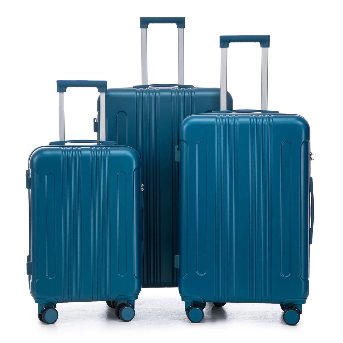 3-Piece ABS Spinner Wheel Luggage Set 20"/24"/28" Dark Blue, photo 21 of 27