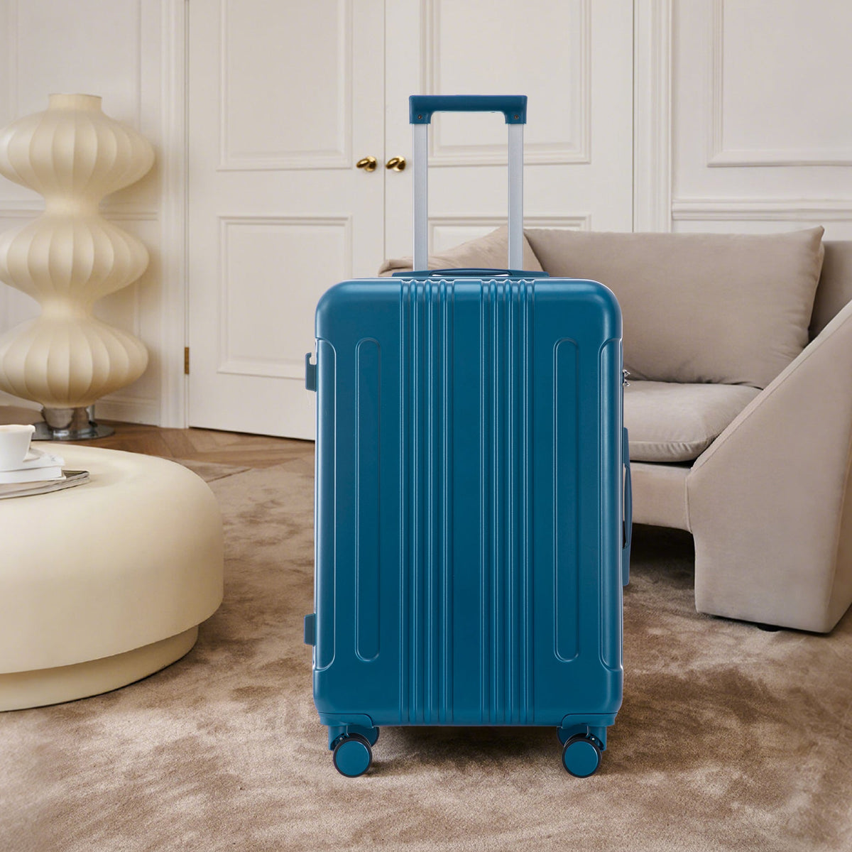 3-Piece ABS Spinner Wheel Luggage Set 20"/24"/28" Dark Blue, photo 7 of 27
