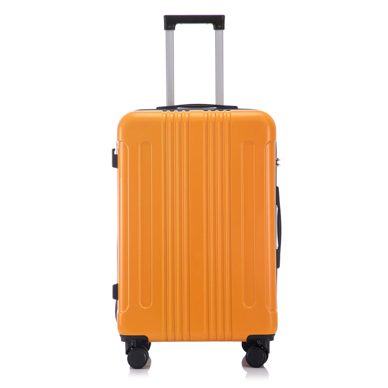 3-Piece ABS Spinner Wheel Luggage Set with TSA Lock - Black and Orange, photo 27 of 27