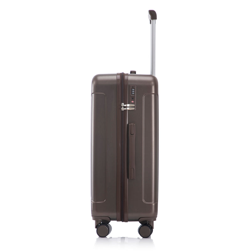 3 Piece ABS Spinner Wheel Luggage Set with Spinner Wheels - Brown, photo 26 of 27
