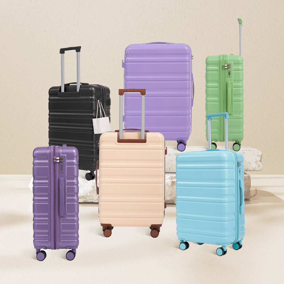 HIFINE Tourist 3-Piece ABS Spinner Wheel Luggage Set, photo 2 of 28