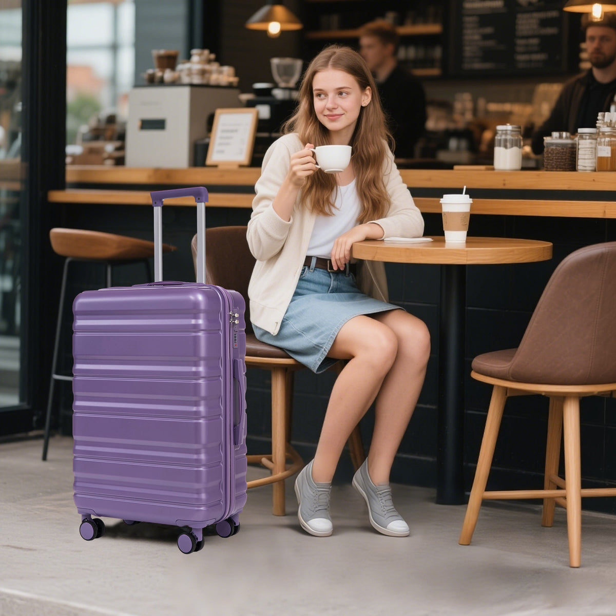 HIFINE Tourist 3-Piece ABS Spinner Wheel Luggage Set, photo 4 of 28