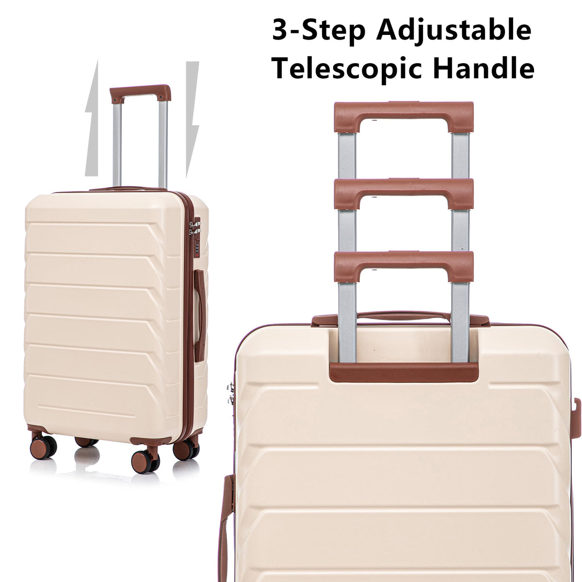 3-Piece ABS Spinner Wheel Luggage Set, photo 9 of 28