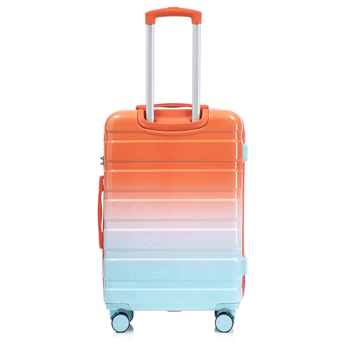 3-Piece Spinner Wheel Luggage Set with Silent Wheels - Blue Red, photo 22 of 26