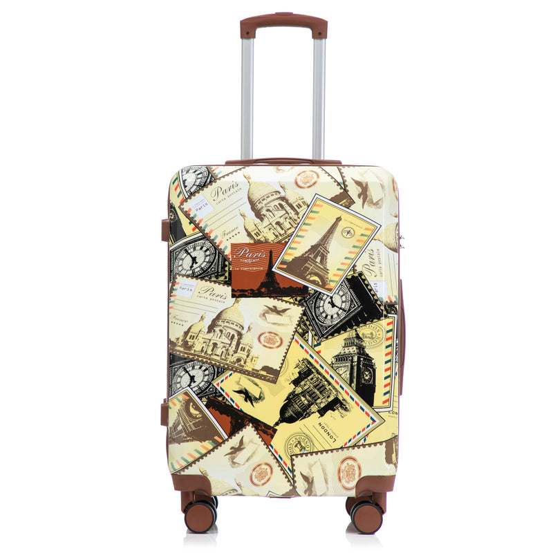 3-Piece Spinner Wheel Luggage Set with Waterproof Polycarbonate Shell - Black Vintage, photo 26 of 26