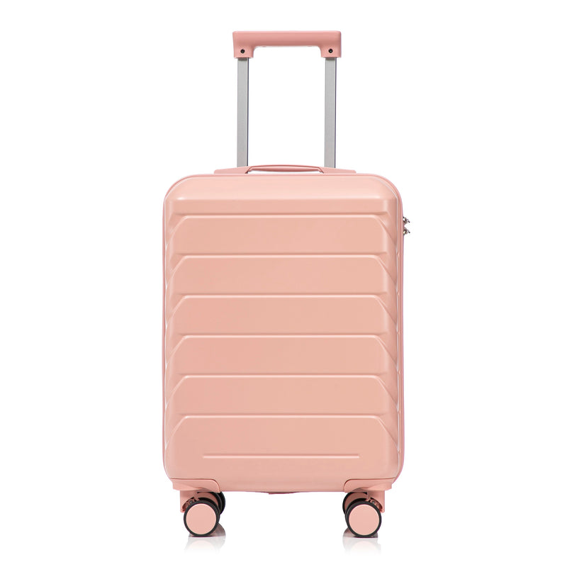 ABS 2-Piece Luggage Set with Spinner Wheels and Combination Lock - Pink, photo 15 of 38