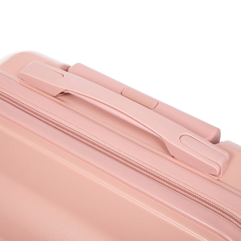 ABS 2-Piece Luggage Set with Spinner Wheels and Combination Lock - Pink, photo 21 of 38