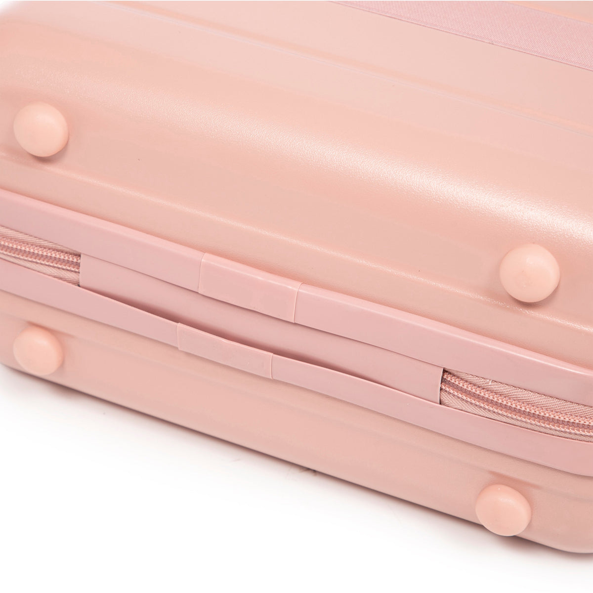 ABS 2-Piece Luggage Set with Spinner Wheels and Combination Lock - Pink, photo 26 of 38