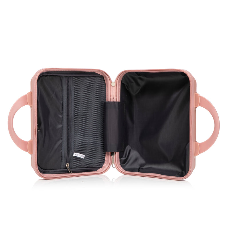 ABS 2-Piece Luggage Set with Spinner Wheels and Combination Lock - Pink, photo 27 of 38