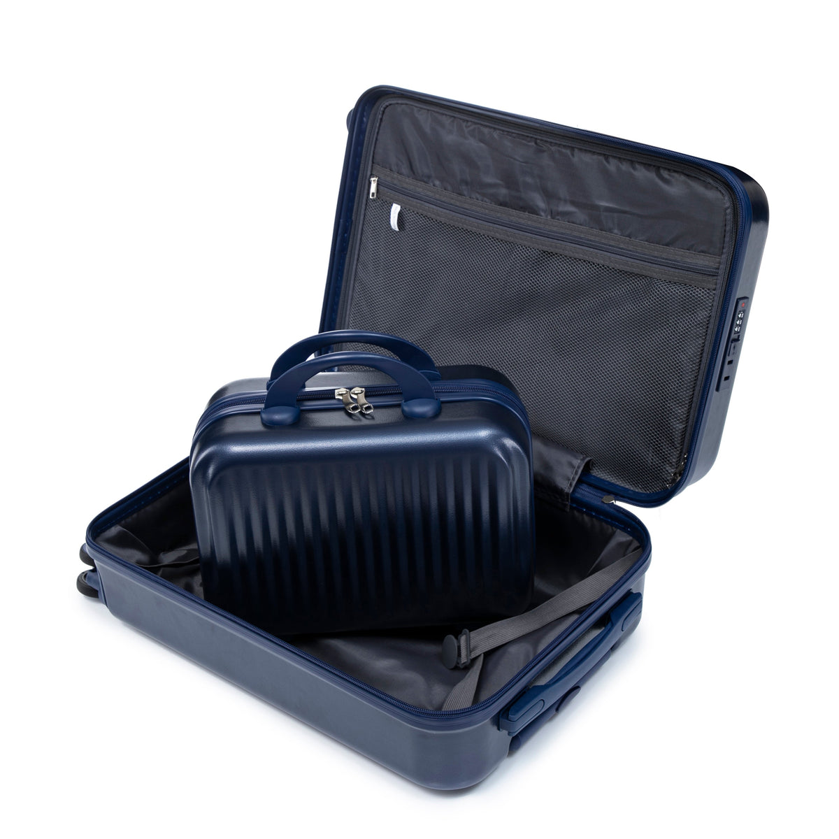 ABS Spinner Luggage Set with Combination Lock - Navy, photo 26 of 47