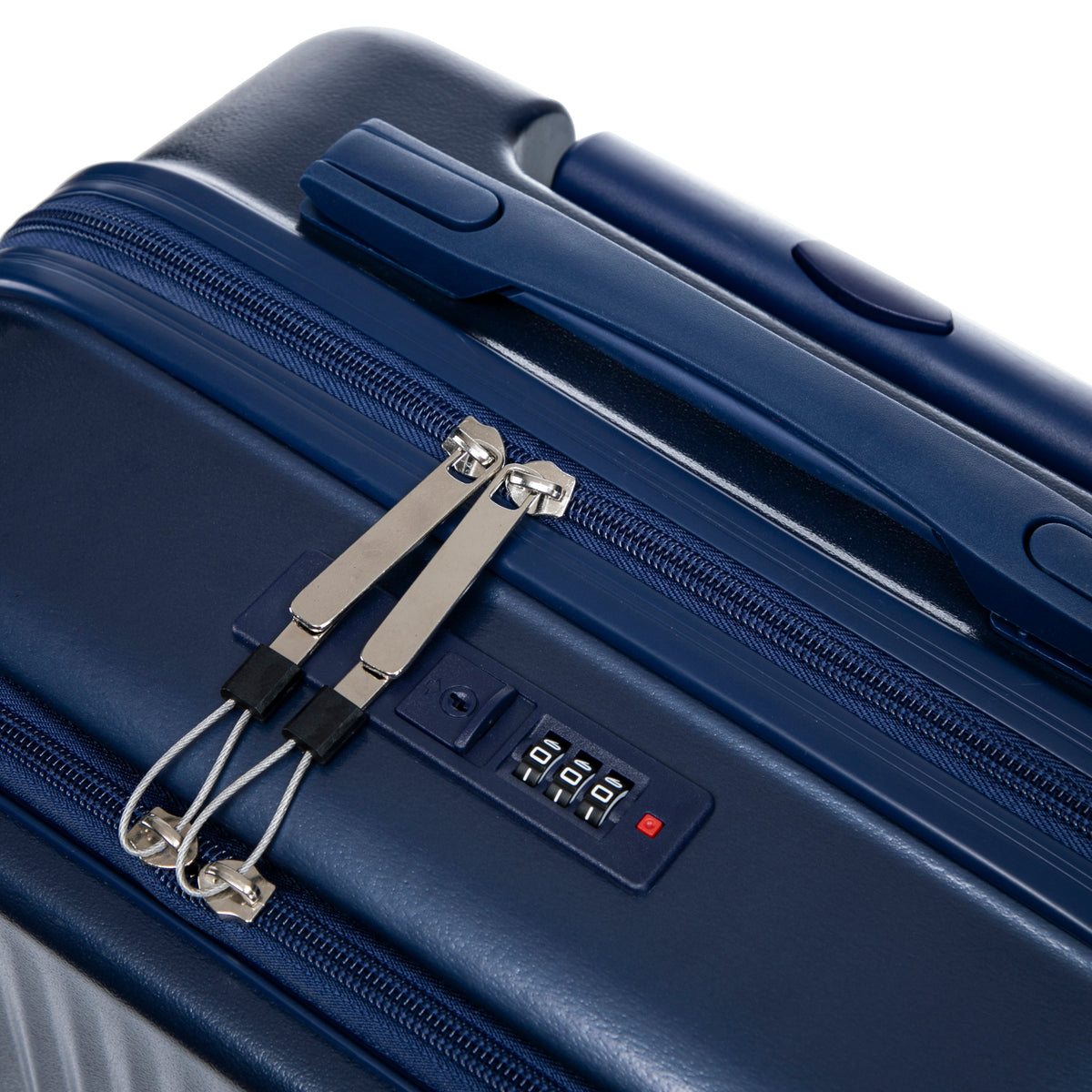 ABS Spinner Luggage Set with Combination Lock - Navy, photo 35 of 47