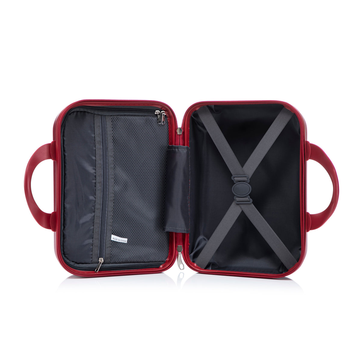 ABS Spinner Wheel Luggage Set with Combination Lock - Red, photo 25 of 47