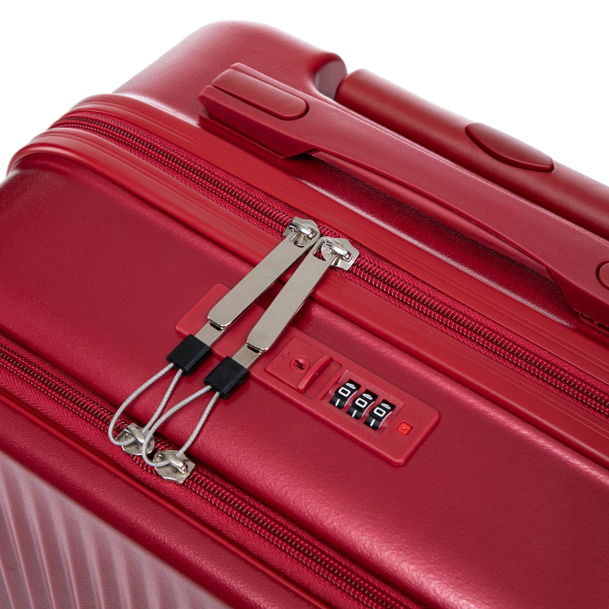 ABS Spinner Wheel Luggage Set with Combination Lock - Red, photo 31 of 47