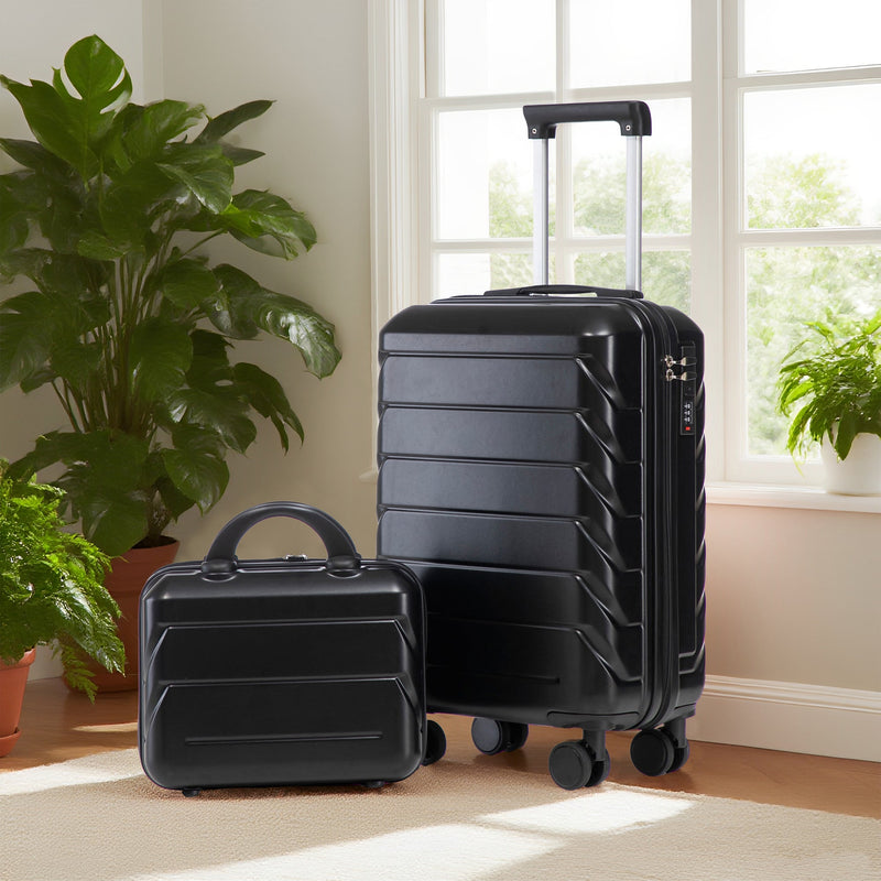 ABS Spinner Wheel Luggage Set with Combination Lock - Black, photo 5 of 38