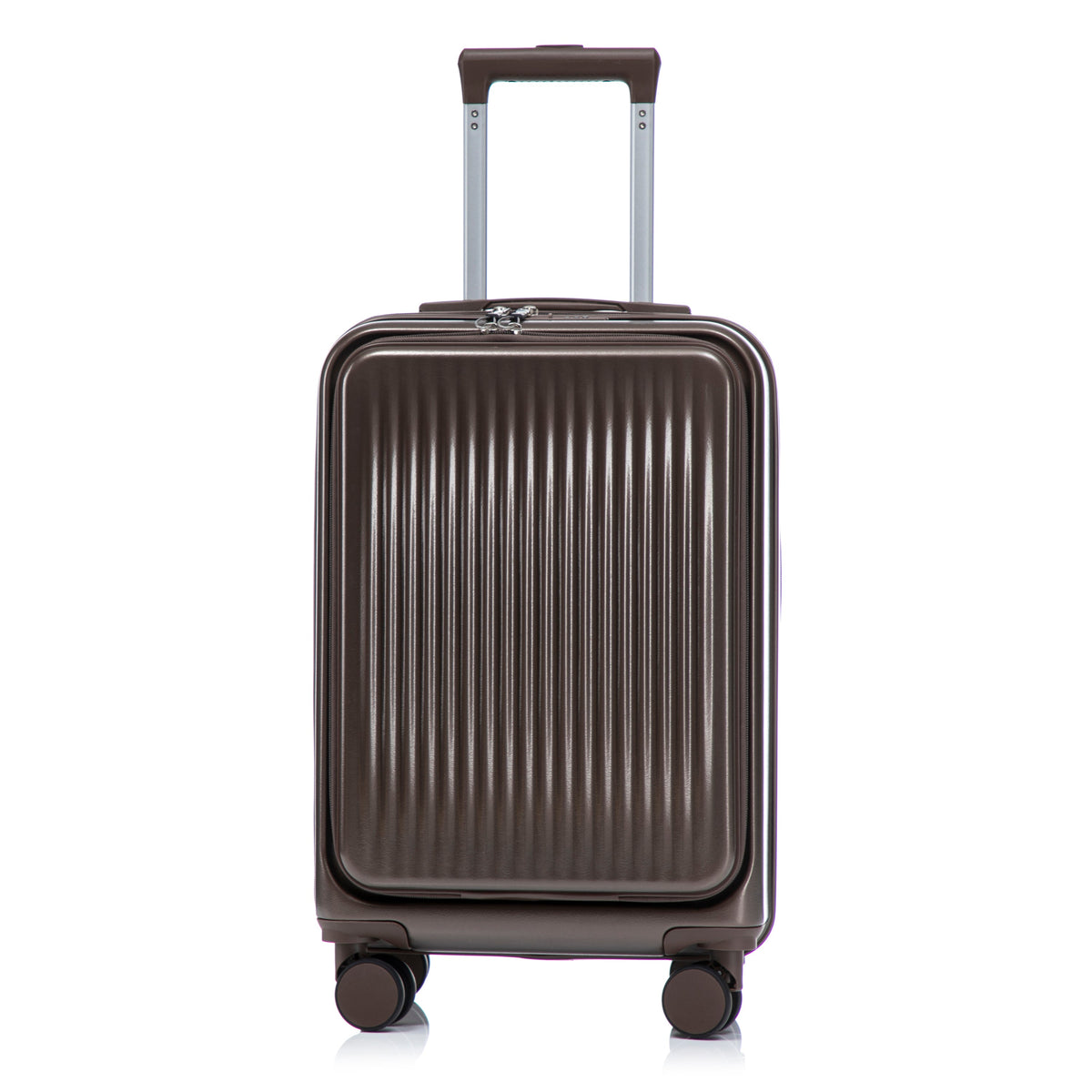 ABS Spinner Wheel Luggage Set with Cosmetic Case - Brown, photo 15 of 47