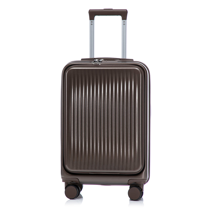 ABS Spinner Wheel Luggage Set with Cosmetic Case - Brown, photo 15 of 47
