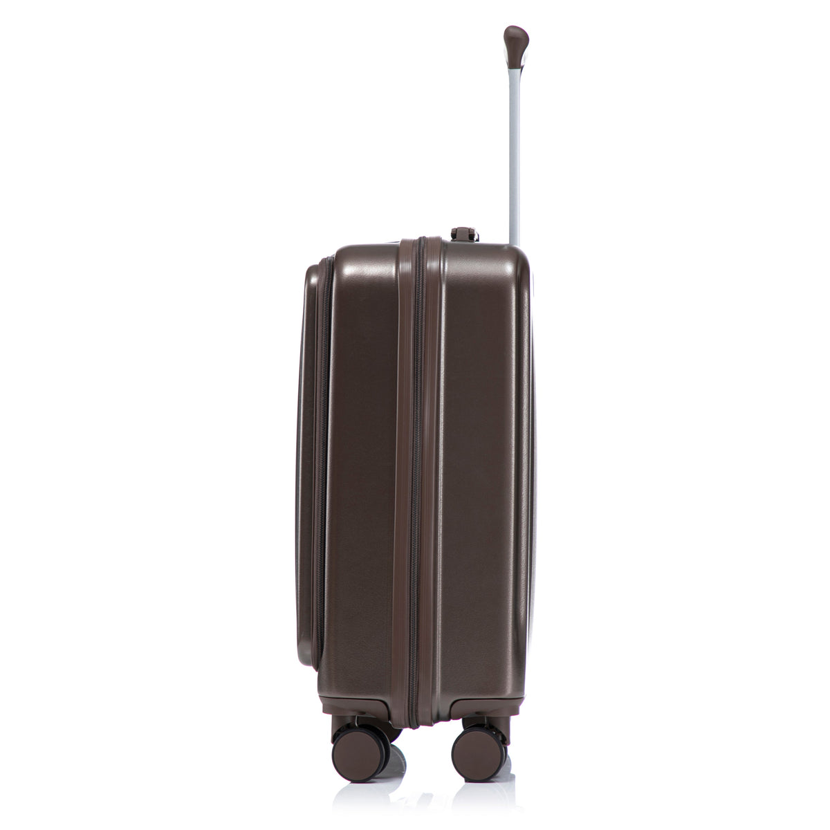 ABS Spinner Wheel Luggage Set with Cosmetic Case - Brown, photo 18 of 47