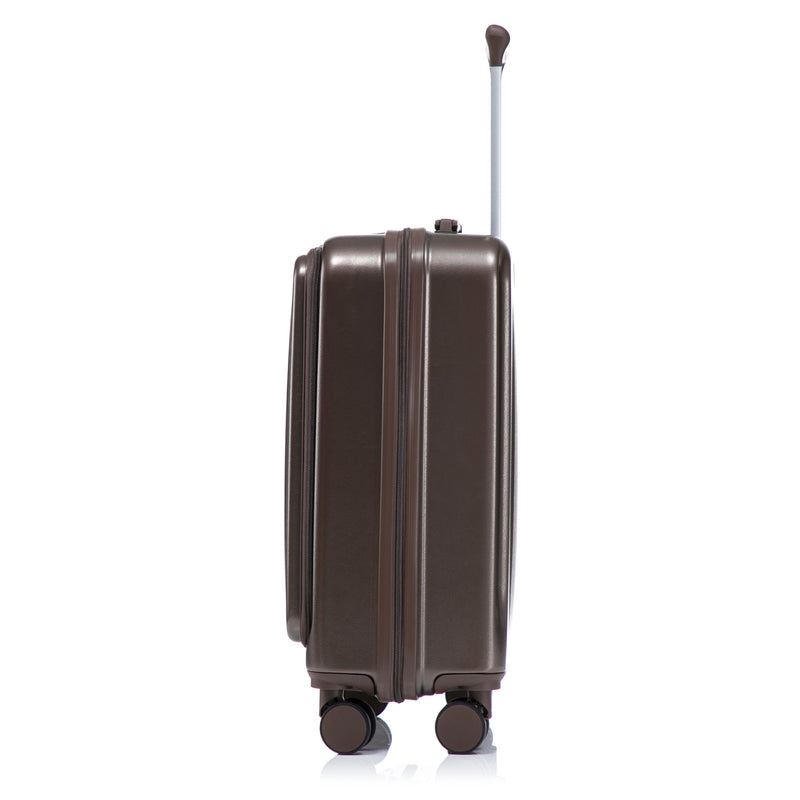 ABS Spinner Wheel Luggage Set with Cosmetic Case - Brown, photo 18 of 47