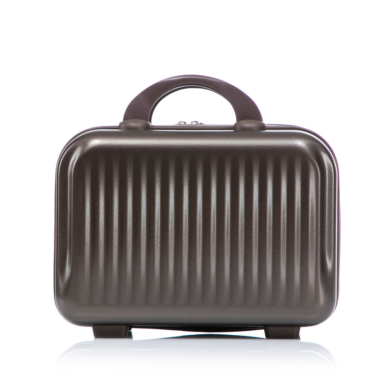 ABS Spinner Wheel Luggage Set with Cosmetic Case - Brown, photo 20 of 47